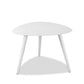 HomeRoots 16" Aluminum End Table in White Finish