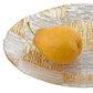 HomeRoots 16" Cubes Hand Decorated Glass Bowl With Silver and Gold Finish