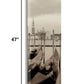 HomeRoots 16" Gondolas Against The Church of San Giorgio Maggiore Giclee Wrap Canvas Wall Art