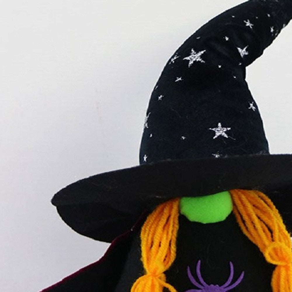 HomeRoots 16" Halloween Witch Gnome Sculpture