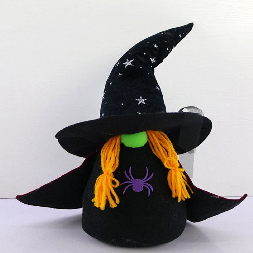 HomeRoots 16" Halloween Witch Gnome Sculpture