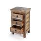 HomeRoots 16" Modern Three Drawer Accent Chest With Rustic Finish