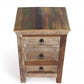 HomeRoots 16" Modern Three Drawer Accent Chest With Rustic Finish