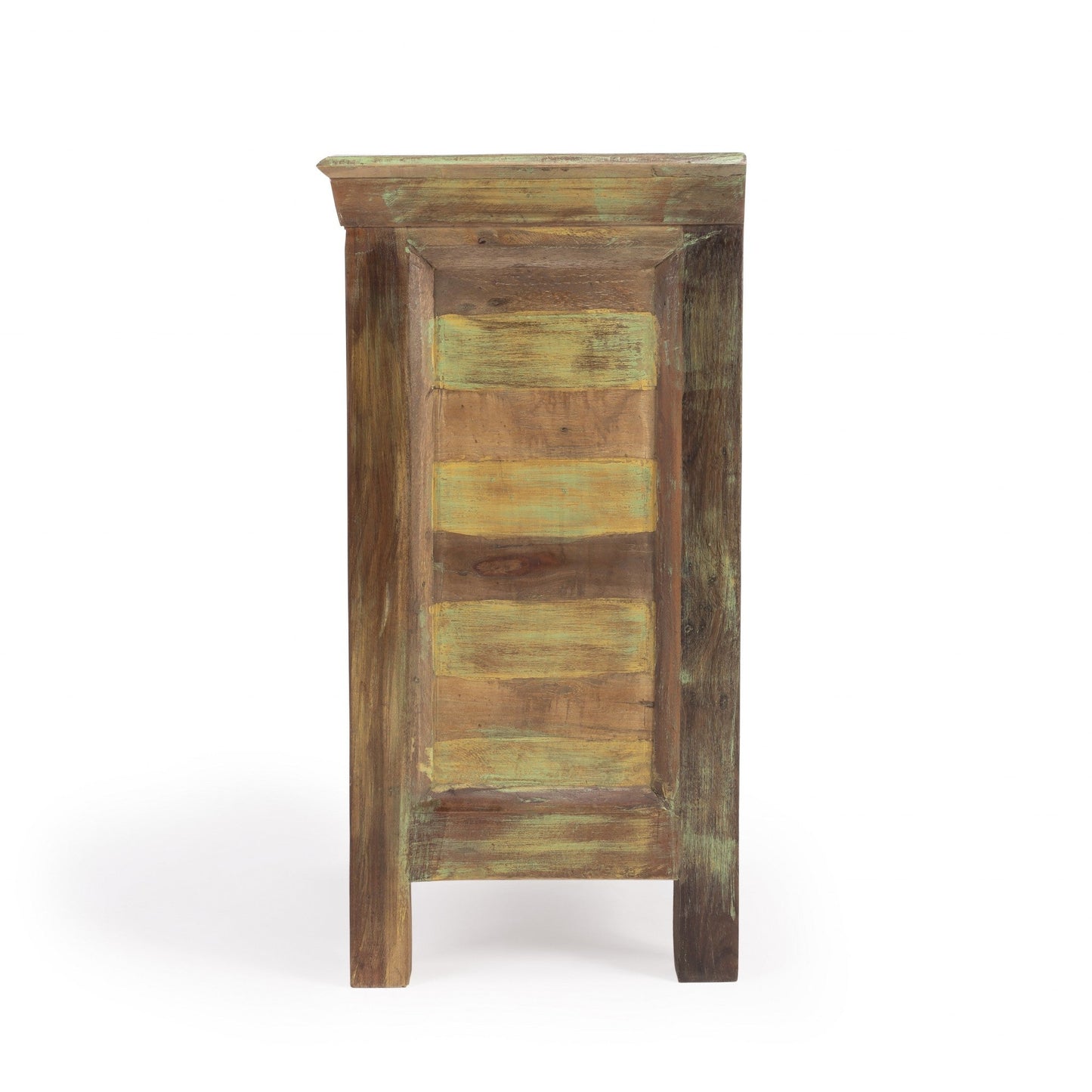 HomeRoots 16" Modern Three Drawer Accent Chest With Rustic Finish