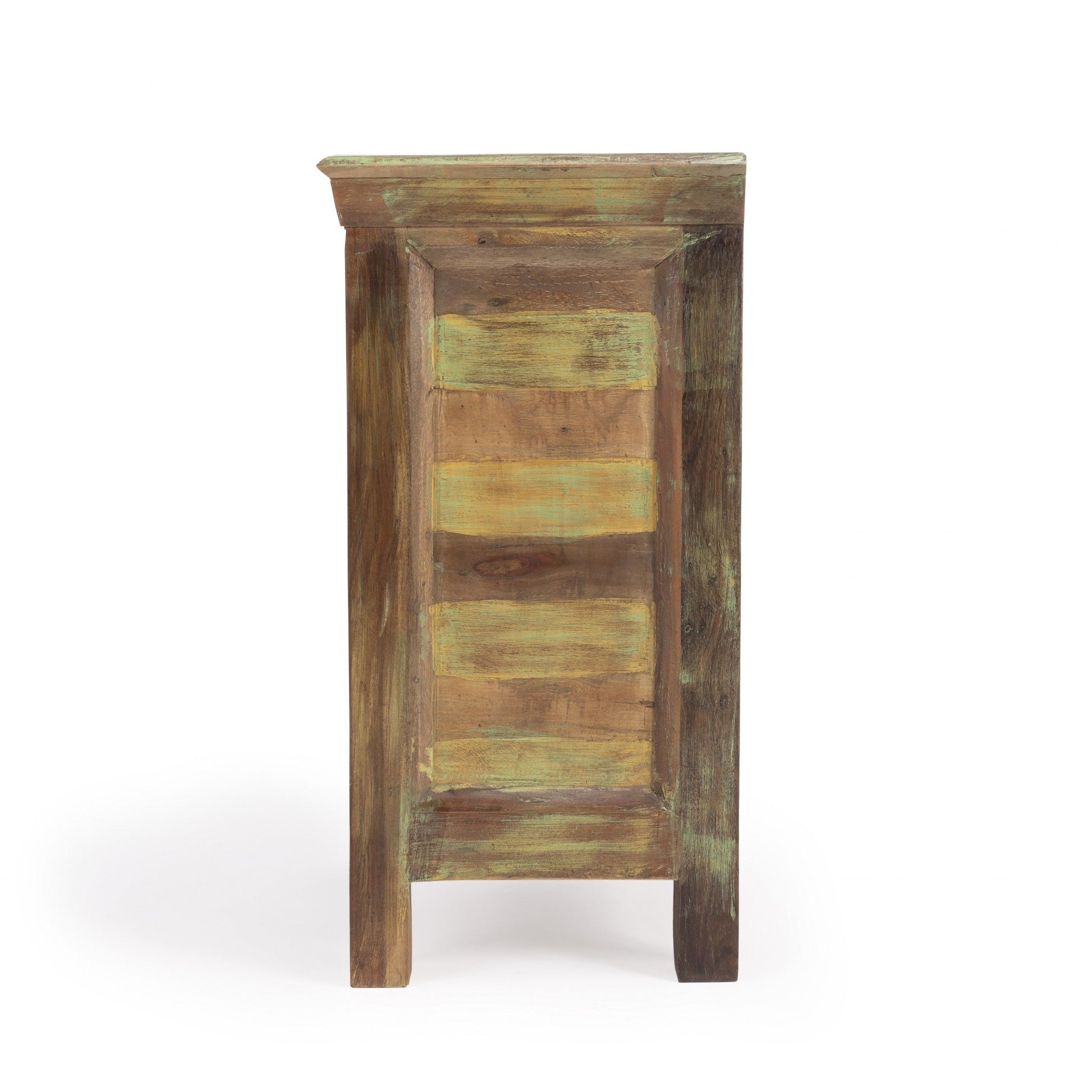 HomeRoots 16" Modern Three Drawer Accent Chest With Rustic Finish