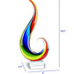 HomeRoots 16 MultiColor Art Glass Centerpiece