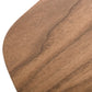 HomeRoots 16" Veneer Metal and Glass Coffee Table in Walnut Finish
