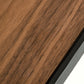 HomeRoots 16" Walnut Veneer and Metal Coffee Table
