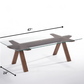 HomeRoots 16" Walnut Wood and Glass Coffee Table