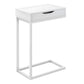 HomeRoots 16" x 10.25" x 24.5" White Metal Accent Table With Drawer