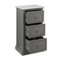 HomeRoots 16" x 13" x 30" MDF Cabinet In Grey