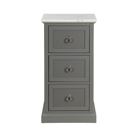 HomeRoots 16" x 13" x 30" MDF Cabinet In Grey