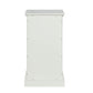 HomeRoots 16" x 13" x 30" MDF Cabinet In White Finish