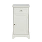 HomeRoots 16" x 13" x 30" MDF Cabinet In White Finish