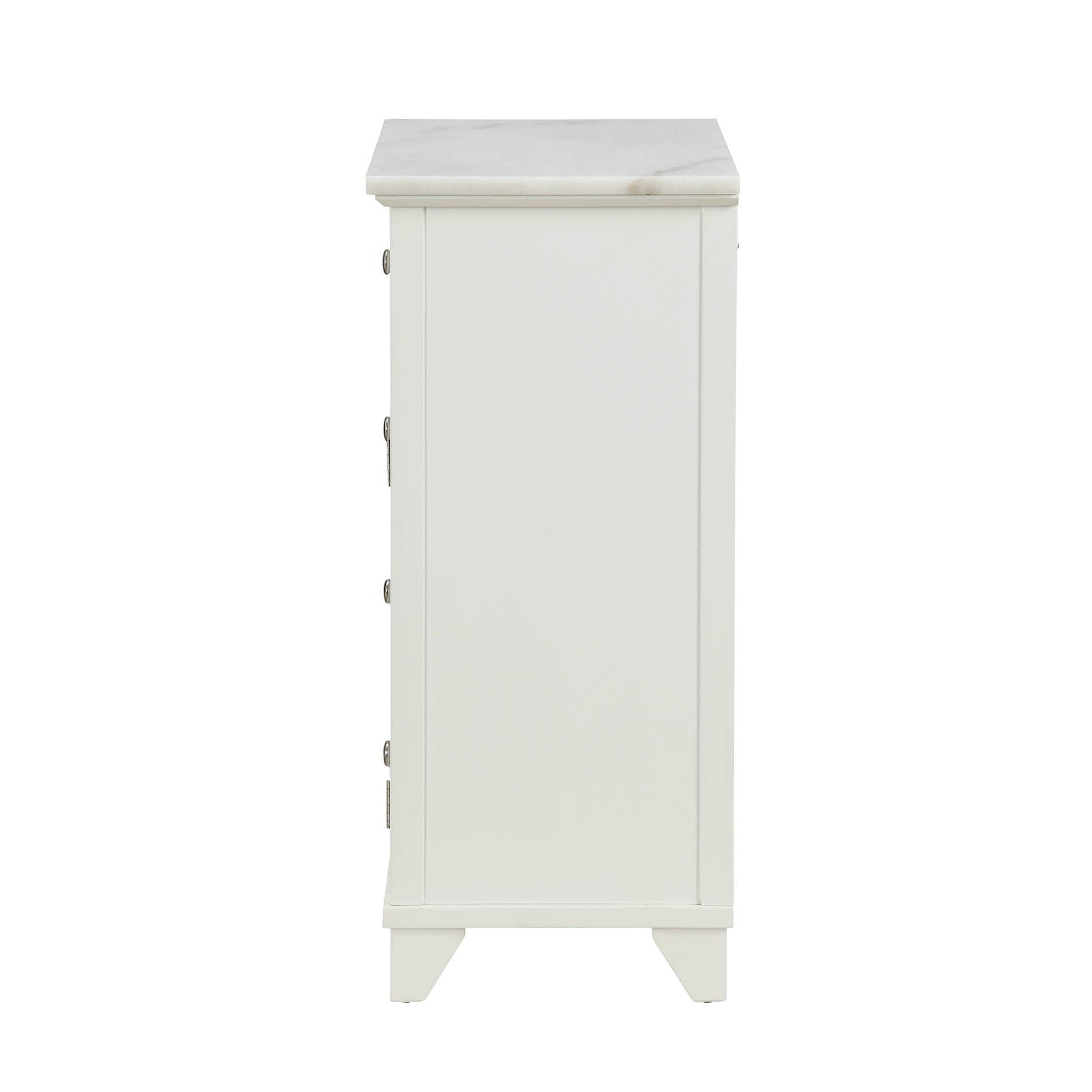 HomeRoots 16" x 13" x 30" Stunning Cabinet In White