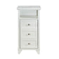 HomeRoots 16" x 13" x 30" White Cabinet