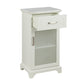 HomeRoots 16" x 13" x 30" White Classy Cabinet