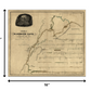 HomeRoots 16" x 20" Map of Kentucky Mammoth Cave Vintage Poster Wall Art