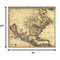 HomeRoots 16" x 20" Map of North America c1685 Vintage Poster Wall Art