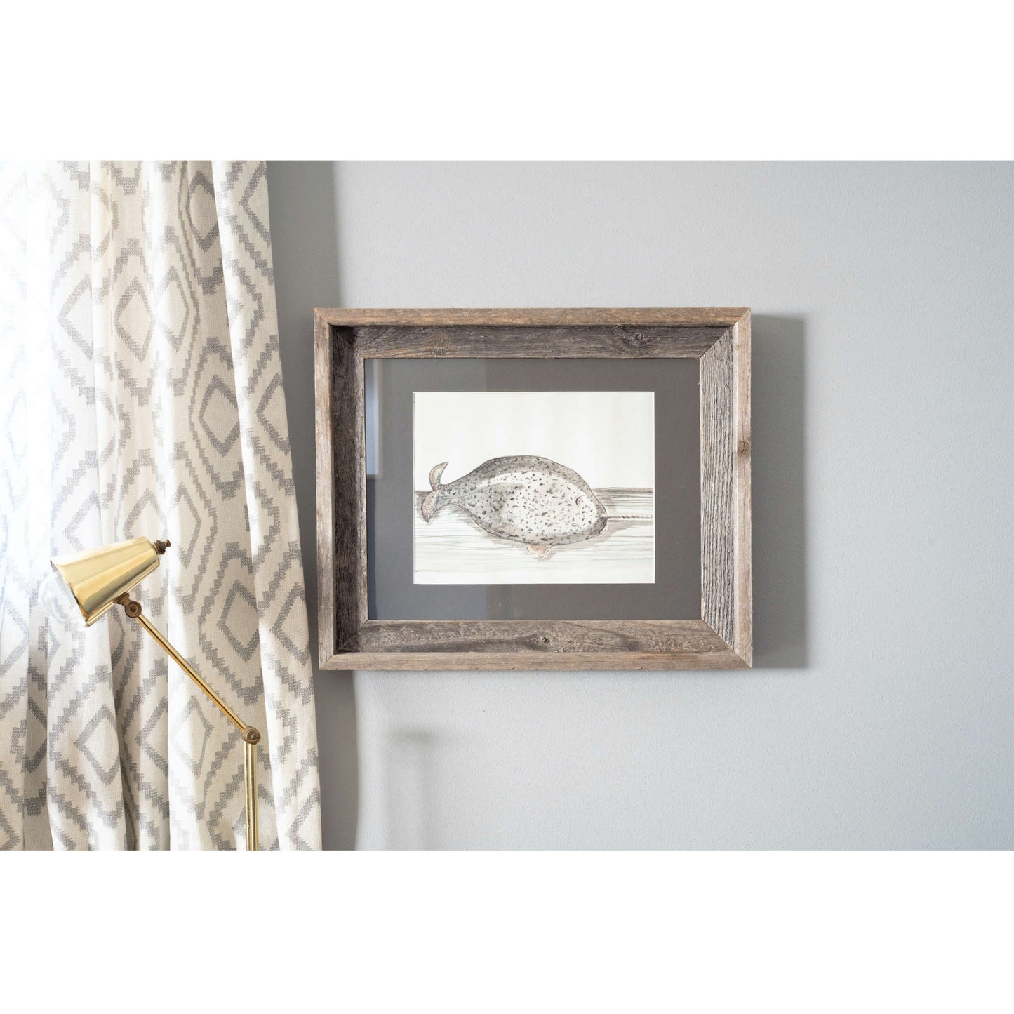 HomeRoots 16" x 20" Rustic Cinder Picture Frame with Plexiglass Holder