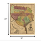 HomeRoots 16" x 20" Texas and Surroundings c1837 Vintage Map Poster Wall Art