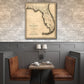 HomeRoots 16" x 20" c1823 Early Map Of Florida Vintage Poster Wall Art