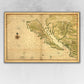 HomeRoots 16" x 24" California as an Island c1650 Vintage Map Wall Art