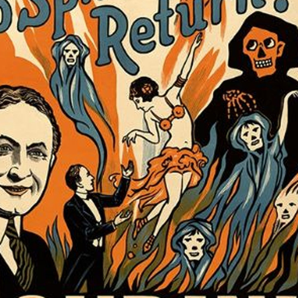 HomeRoots 16" x 24" Houdini Spirits Vintage Magic Poster Wall Art