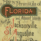 HomeRoots 16" x 36" Map of Jacksonville Florida Vintage Poster Wall Art