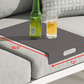 HomeRoots 16.5" x 12" x 2.5" Aluminum Tray in Gray Finish