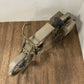 HomeRoots 16.5" x 66" x 36" HD Bike Bar in Antiqued Tan Finish