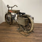 HomeRoots 16.5" x 66" x 36" HD Bike Bar in Antiqued Tan Finish
