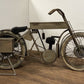 HomeRoots 16.5" x 66" x 36" HD Bike Bar in Antiqued Tan Finish