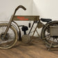 HomeRoots 16.5" x 66" x 36" HD Bike Bar in Antiqued Tan Finish