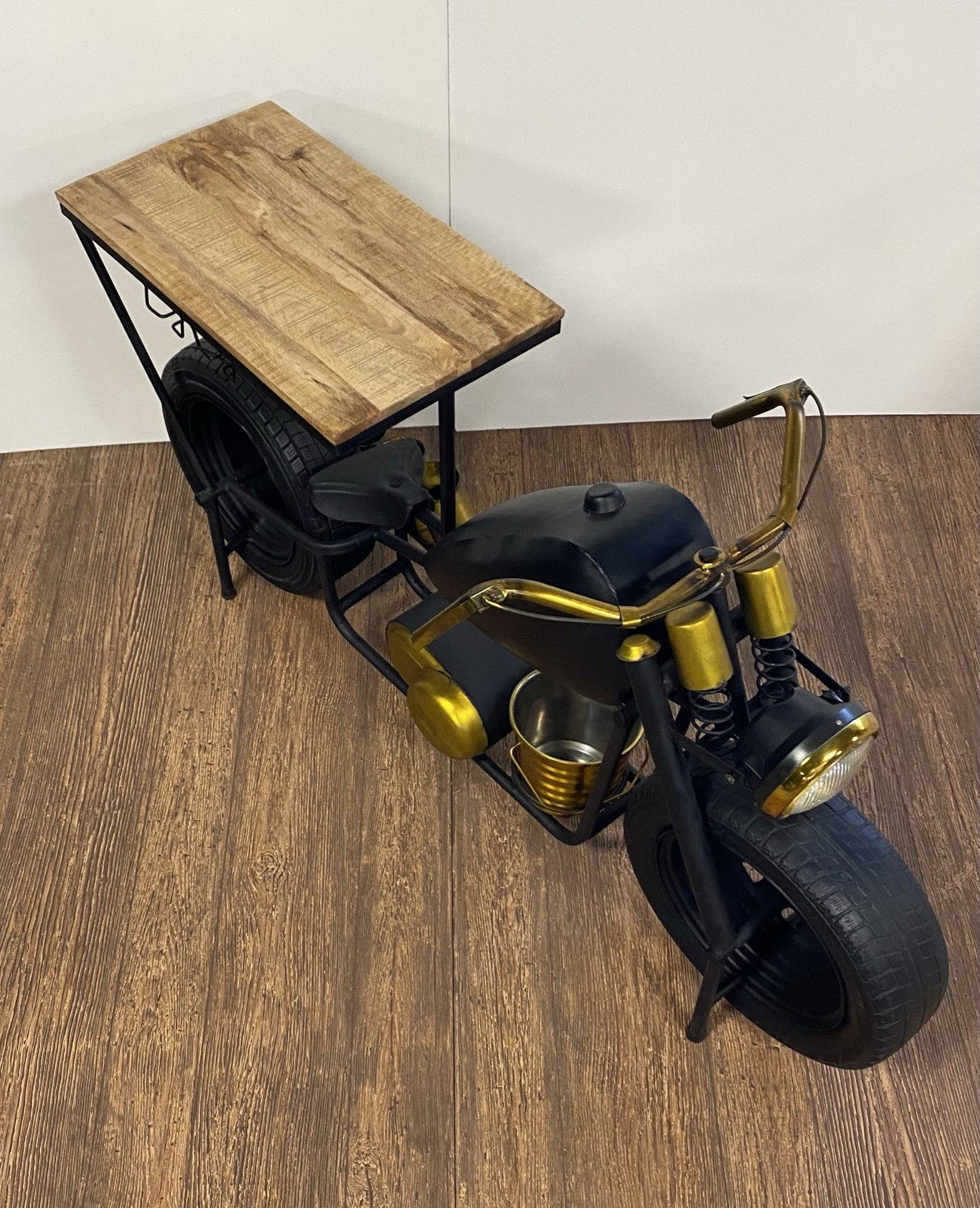 HomeRoots 16.5" x 70" x 33" Bober Bike Bar With Antiqued Finish