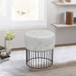 HomeRoots 17" Gray Faux Leather Side Chair With Black Base Finish