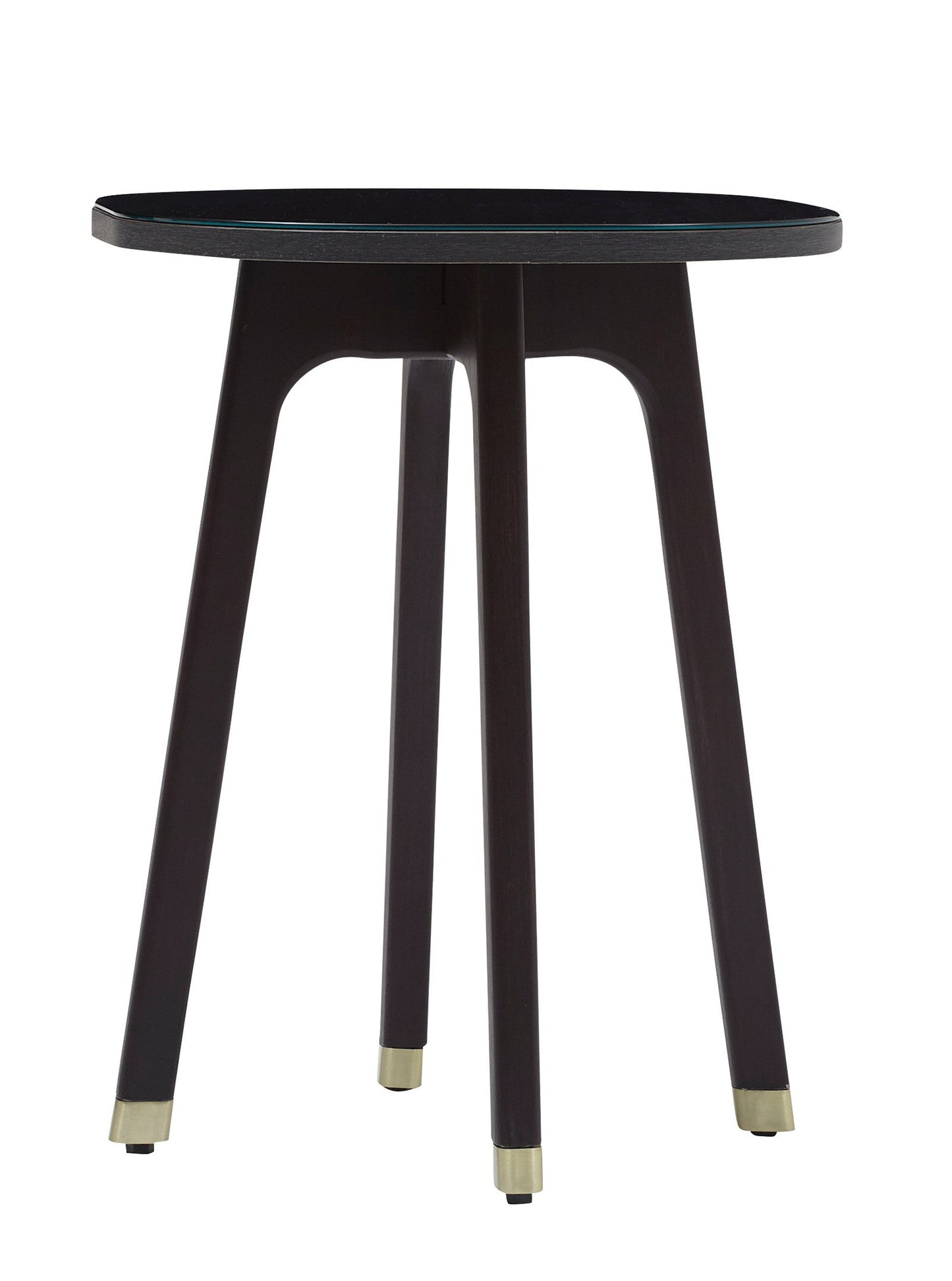 HomeRoots 17" Mod Scandi Wood End or Side Table in Black Finish