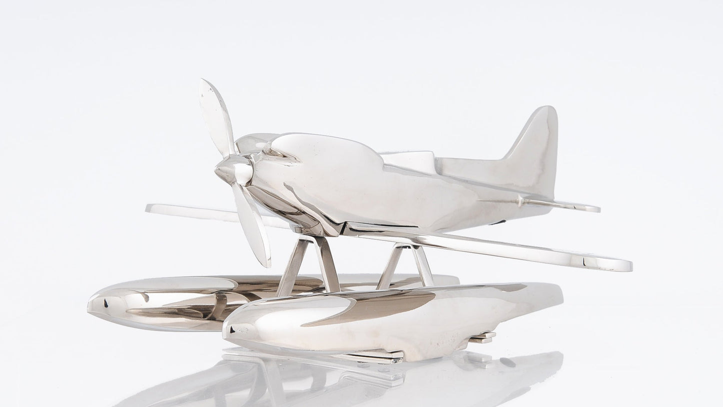 HomeRoots 17" x 16.5" x 7" Alum Seaplane