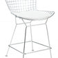 HomeRoots 17" x 17" Faux Leather Seat Cushion in White Finish