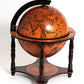 HomeRoots 17" x 17" x 22" Red Globe Bar 4 Legged Stand