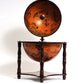 HomeRoots 17" x 17" x 22" Red Globe Bar 4 Legged Stand