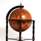 HomeRoots 17" x 17" x 22" Red Globe Bar 4 Legged Stand