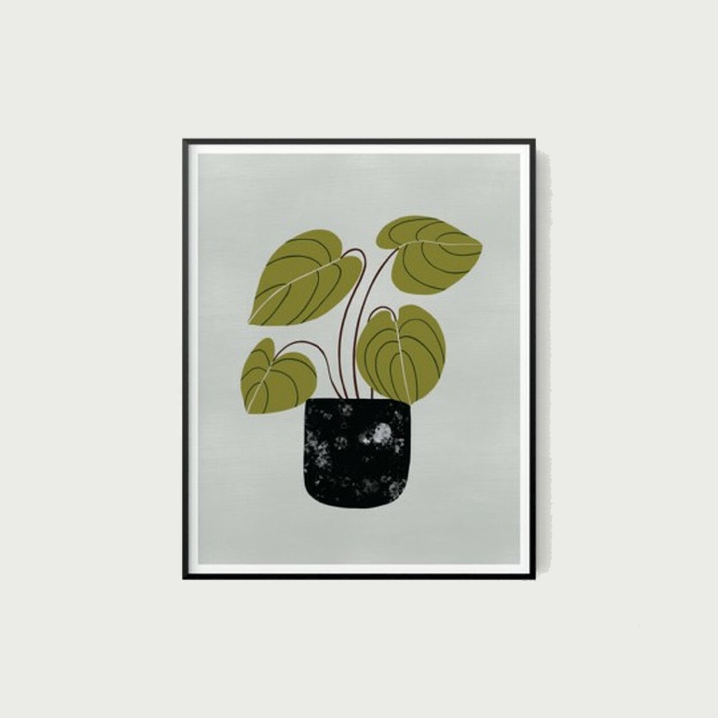HomeRoots 17" x 22" Contemporary Botanical Wall Art