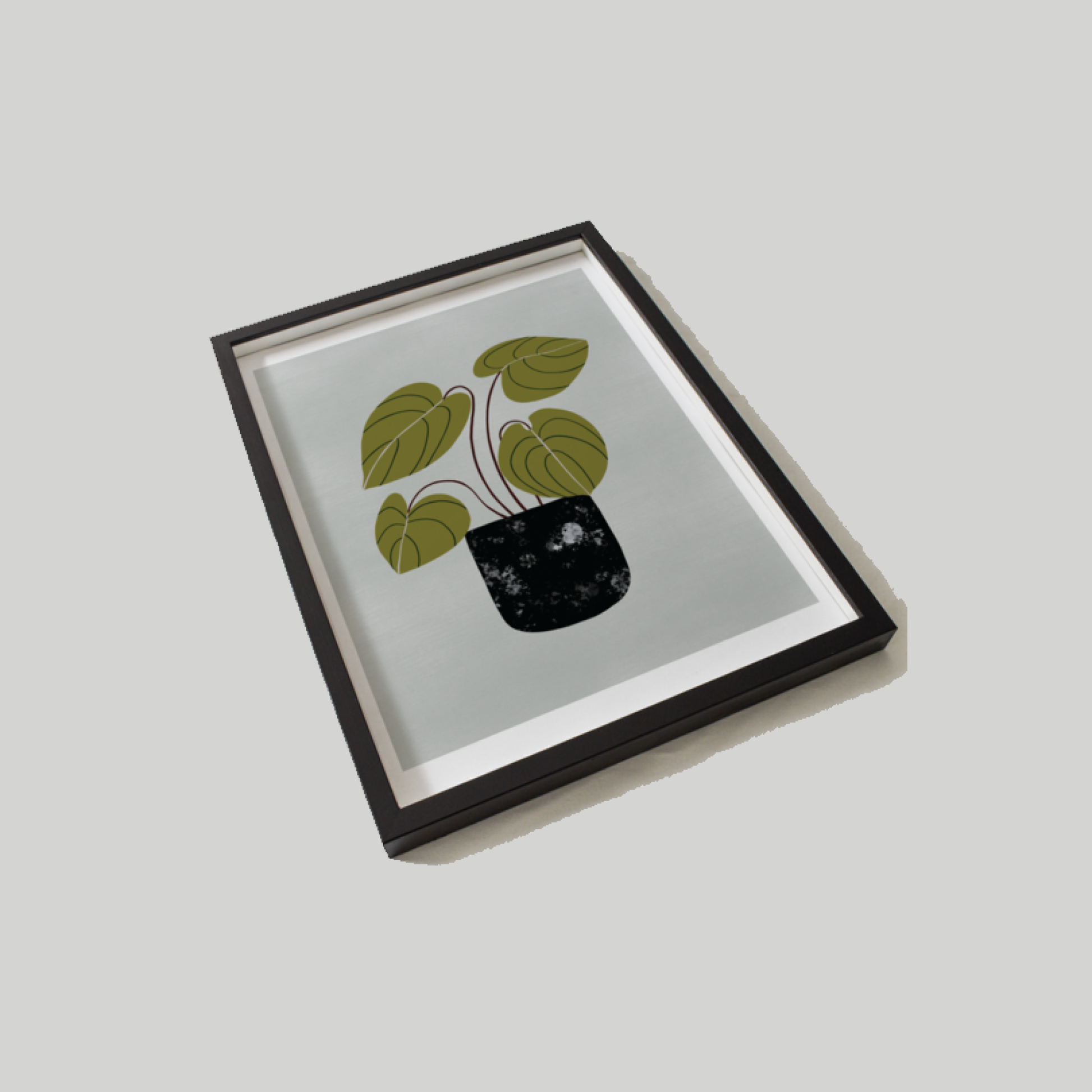HomeRoots 17" x 22" Contemporary Botanical Wall Art