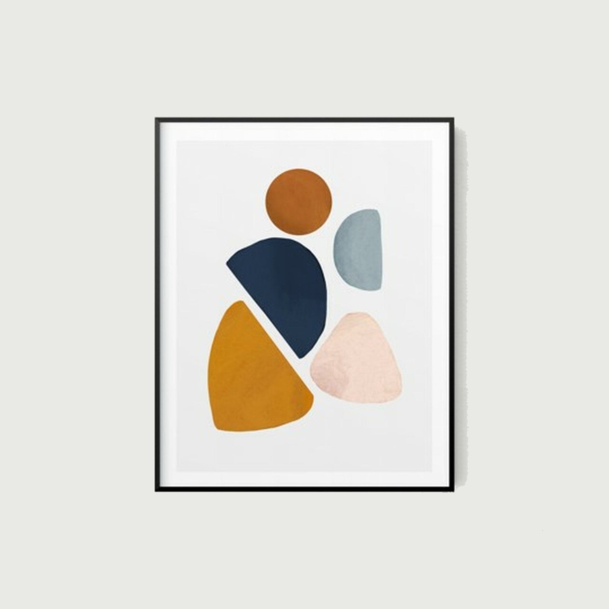 HomeRoots 17" x 22" Contemporary Pieces Abstract Watercolor Wall Art