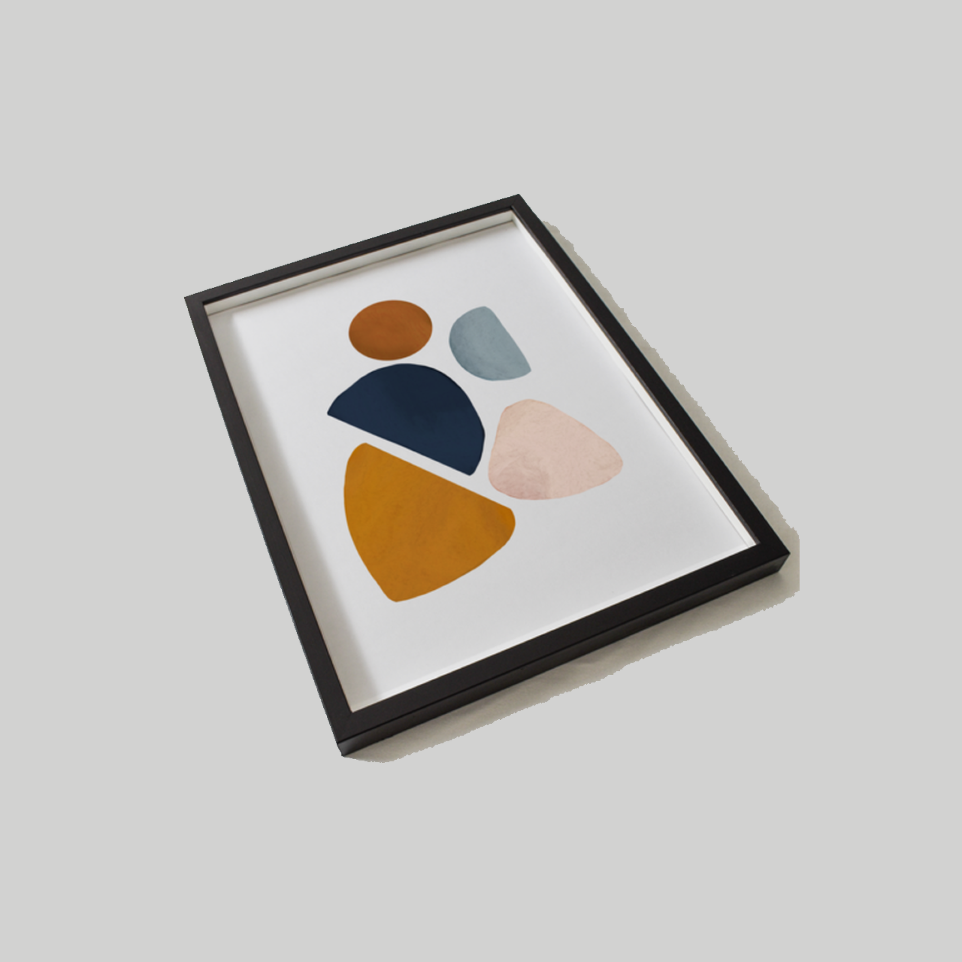 HomeRoots 17" x 22" Contemporary Pieces Abstract Watercolor Wall Art