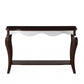HomeRoots 17" x 48" x 30" Walnut White Wood Sofa Table