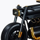 HomeRoots 17" x 70.5" x 33" Vector Bike Bar With Black and Gold Finish