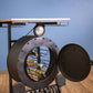 HomeRoots 17.5" x 28.5" x 36" Steam Engine Bar Counter With Antiqued Black Finish