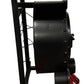 HomeRoots 17.5" x 28.5" x 36" Steam Engine Bar Counter With Antiqued Black Finish